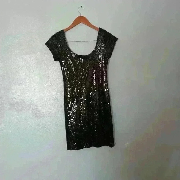 MKM Designs Sequined Dress Black Size Small - Picture 4 of 10